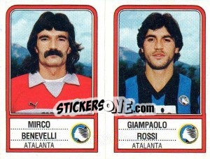 Sticker Mirco Benevelli / Giampaolo Rossi - Calciatori 1983-1984 n. 349 - Panini