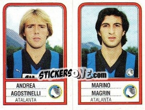 Sticker Andrea Agostinelli / Marino Magrin - Calciatori 1983-1984 n. 352 - Panini
