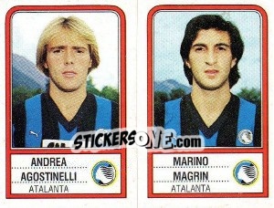 Cromo Andrea Agostinelli / Marino Magrin - Calciatori 1983-1984 - Panini