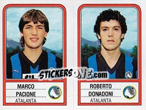 Sticker Marco Pacione / Roberto Donadoni - Calciatori 1983-1984 - Panini