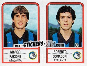 Sticker Marco Pacione / Roberto Donadoni - Calciatori 1983-1984 n. 354 - Panini