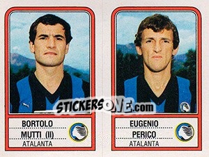 Cromo Bortolo Mutti / Eugenio Perico - Calciatori 1983-1984 - Panini
