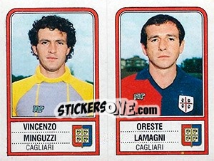 Cromo Vincenzo Minguzzi / Oreste Lamagni - Calciatori 1983-1984 - Panini