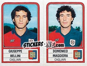Sticker Giuseppe Bellini / Domenico Maggiora - Calciatori 1983-1984 - Panini