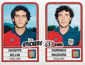 Figurina Giuseppe Bellini / Domenico Maggiora - Calciatori 1983-1984 - Panini