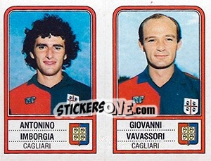 Cromo Antonino Imborgia / Giovanni Vavassori - Calciatori 1983-1984 - Panini