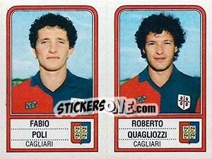 Figurina Fabio Poli / Roberto Quagliozzi - Calciatori 1983-1984 - Panini