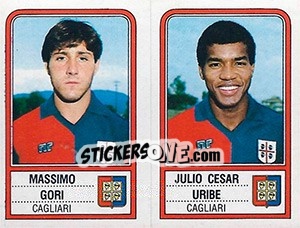 Figurina Massimo Gori / Julio Cesar Uribe - Calciatori 1983-1984 - Panini