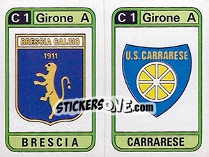 Figurina Scudetto Brescia / Carrarese