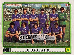 Figurina Squadra Brescia - Calciatori 1983-1984 - Panini