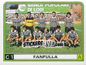 Figurina Squadra Fanfulla - Calciatori 1983-1984 - Panini