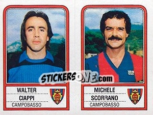 Cromo Walter Ciappi / Michele Scorrano - Calciatori 1983-1984 - Panini