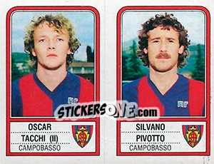 Figurina Oscar Tacchi / Silvano Pivotto - Calciatori 1983-1984 - Panini