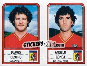 Sticker Flavio Destra / Angelo Conca - Calciatori 1983-1984 n. 380 - Panini