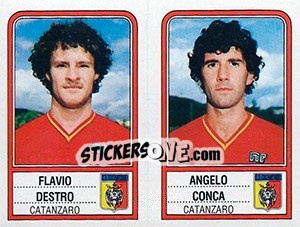 Figurina Flavio Destra / Angelo Conca - Calciatori 1983-1984 - Panini