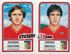 Figurina Massimo Venturini / Giorgio Boscolo - Calciatori 1983-1984 - Panini