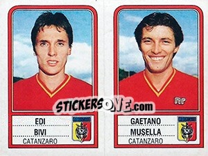 Sticker Edi Bivi / Gaetano Musella - Calciatori 1983-1984 n. 384 - Panini
