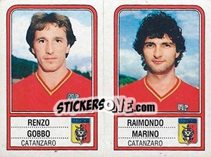 Cromo Renzo Gobbo / Raimondo Marino - Calciatori 1983-1984 - Panini