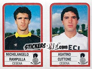 Figurina Michelangelo Rampulla / Agatino Cuttone - Calciatori 1983-1984 - Panini