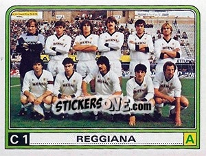 Sticker Squadra Reggiana - Calciatori 1983-1984 - Panini