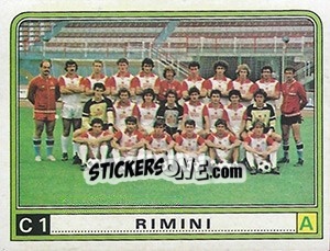 Cromo Squadra Rimini - Calciatori 1983-1984 - Panini