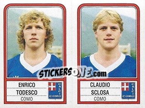 Figurina Enrico Todesco / Claudio Sclosa - Calciatori 1983-1984 - Panini