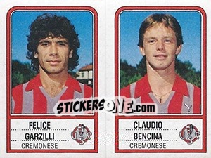Cromo Felice Garzilli / Claudio Bencina - Calciatori 1983-1984 - Panini