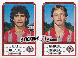 Sticker Felice Garzilli / Claudio Bencina - Calciatori 1983-1984 n. 424 - Panini