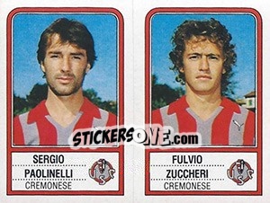 Cromo Sergio Paolinelli / Fulvio Zuccheri - Calciatori 1983-1984 - Panini