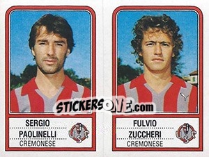 Figurina Sergio Paolinelli / Fulvio Zuccheri - Calciatori 1983-1984 - Panini