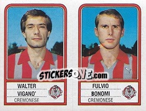 Sticker Walter Vigano' / Fulvio Bonomi - Calciatori 1983-1984 n. 426 - Panini
