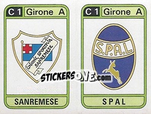 Figurina Scudetto Sanremase / Spal