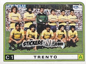 Sticker Squadra Trento - Calciatori 1983-1984 - Panini