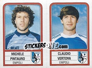 Sticker Michele Pintauro / Claudio Vertova - Calciatori 1983-1984 n. 437 - Panini
