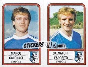 Sticker Marco Calonaci / Salvatore Esposito - Calciatori 1983-1984 n. 440 - Panini