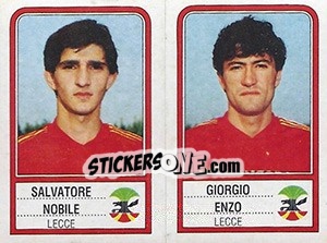 Sticker Salvatore Nobile / Giorgio Enzo - Calciatori 1983-1984 n. 446 - Panini