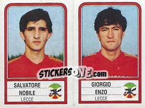 Figurina Salvatore Nobile / Giorgio Enzo - Calciatori 1983-1984 - Panini