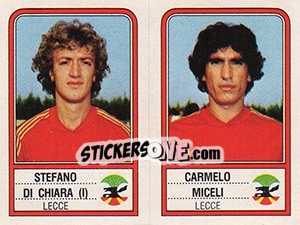 Sticker Stefano Di Chiara / Carmelo Miceli - Calciatori 1983-1984 - Panini