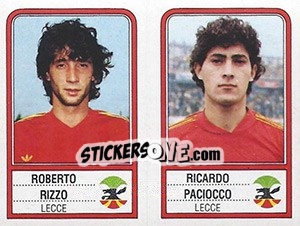 Sticker Loriano Cipriani / Claudio Luperto - Calciatori 1983-1984 n. 450 - Panini