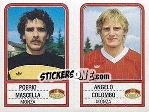 Sticker Poerio Mascella / Angelo Colombo - Calciatori 1983-1984 n. 456 - Panini