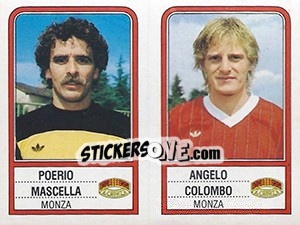 Figurina Poerio Mascella / Angelo Colombo - Calciatori 1983-1984 - Panini