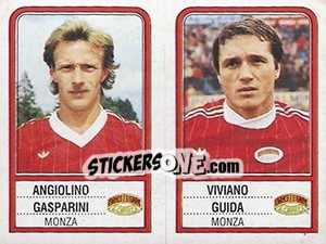 Sticker Angiolino Gasparini / Viviano Guida - Calciatori 1983-1984 - Panini