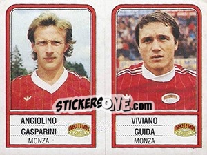 Sticker Angiolino Gasparini / Viviano Guida - Calciatori 1983-1984 n. 458 - Panini