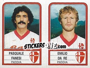 Cromo Pasquale Fanesi / Emilio Da Re - Calciatori 1983-1984 - Panini