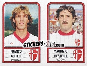 Sticker Franco Cerilli / Maurizio Restelli - Calciatori 1983-1984 n. 469 - Panini