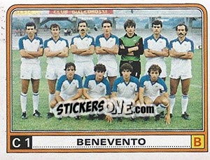 Sticker Squadra Benevento - Calciatori 1983-1984 - Panini