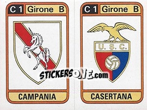 Figurina Scudetto Campania / Casertana - Calciatori 1983-1984 - Panini