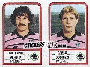 Sticker Maurizio Venturi / Carlo Odorizzi - Calciatori 1983-1984 n. 480 - Panini