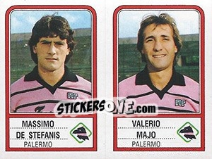 Cromo Massimo De Stefanis / Valerio Majo - Calciatori 1983-1984 - Panini