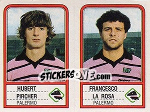 Sticker Hubert Pircher / Francesco La Rosa - Calciatori 1983-1984 n. 484 - Panini